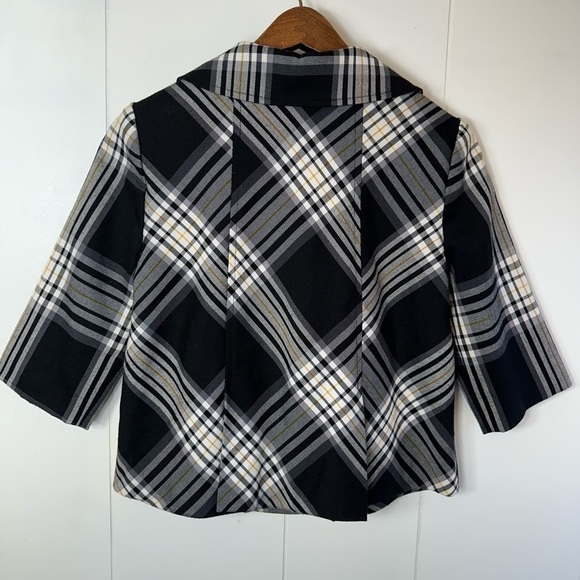 Fang Women’s Black and White Plaid Jacket Size Small - Picture 5 of 11